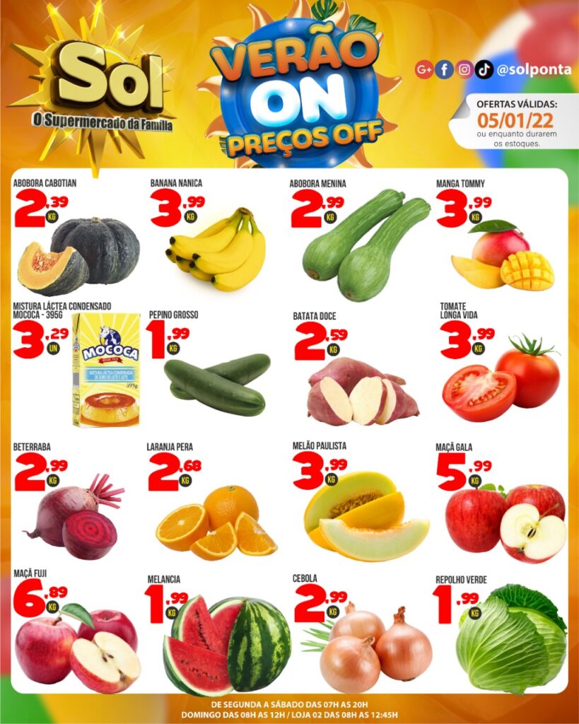 Supermercado Sol e as ofertas da quarta e quinta verde Supermercado Sol e as ofertas da quarta e quinta verde