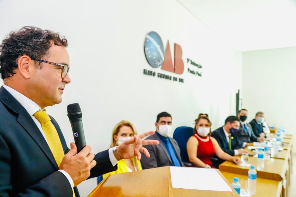 Diretoria da 5ª Subseção de Ponta Porã toma posse com a presença da diretoria da OAB/MS