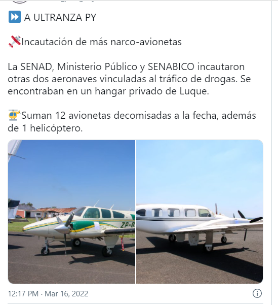 Incautan narcoavionetas en el marco del operativo A Ultranza Incautan narcoavionetas en el marco del operativo A Ultranza