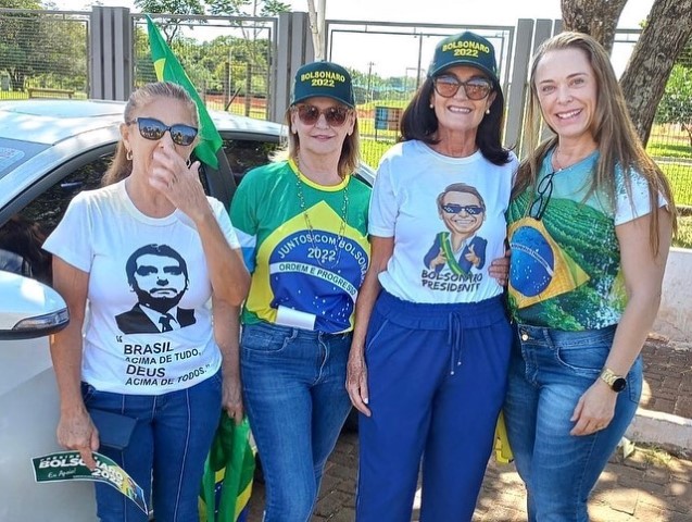 Em Ponta Porã, apoiadores de Bolsonaro se manifestaram no Parque dos Ervais