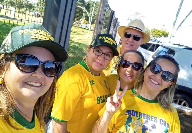 Em Ponta Porã, apoiadores de Bolsonaro se manifestaram no Parque dos Ervais