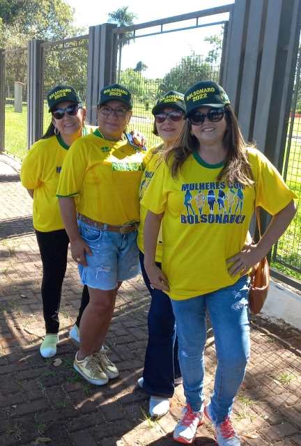 Em Ponta Porã, apoiadores de Bolsonaro se manifestaram no Parque dos Ervais