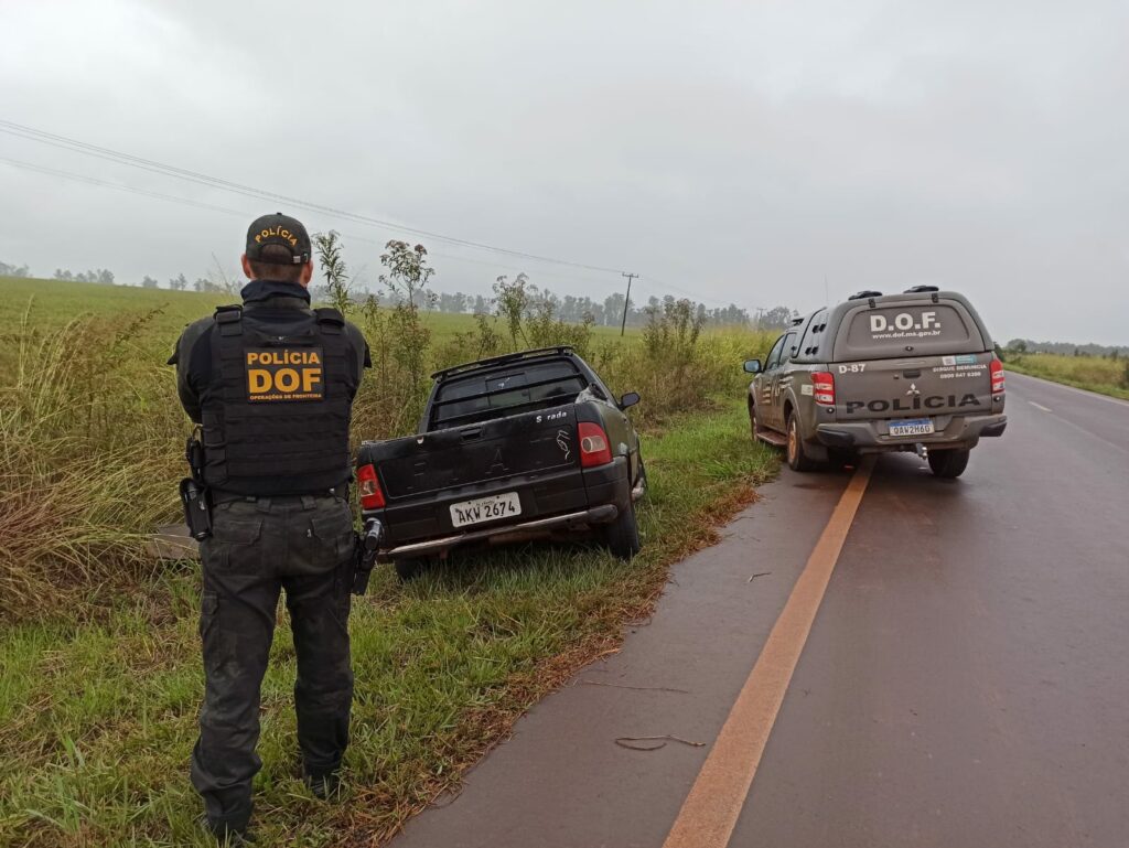 DOF apreende arma de fogo, pneus e carro por adulteração de sinal identificador durante final de semana