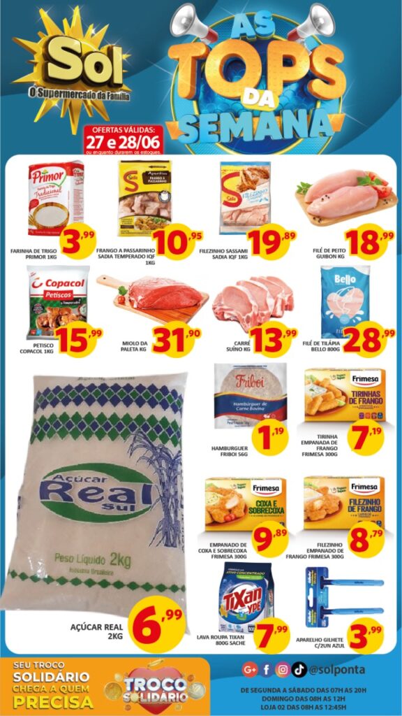 Supermercado Sol e as ofertas da segunda top Supermercado Sol e as ofertas da segunda top