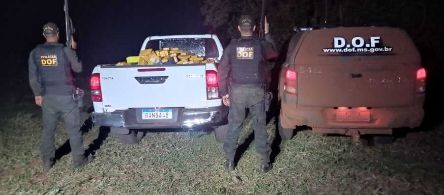Veículo roubado em Itapema é apreendido com mais de 2.000 quilos de drogas na MS-485