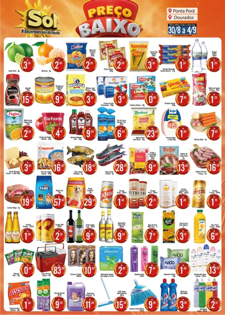 Supermercado Sol e as ofertas preços baixo Supermercado Sol e as ofertas preços baixo