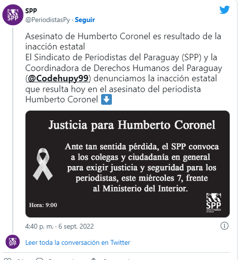 Periodistas piden mayor resguardo policial para poder trabajar en Amambay Periodistas piden mayor resguardo policial para poder trabajar en Amambay