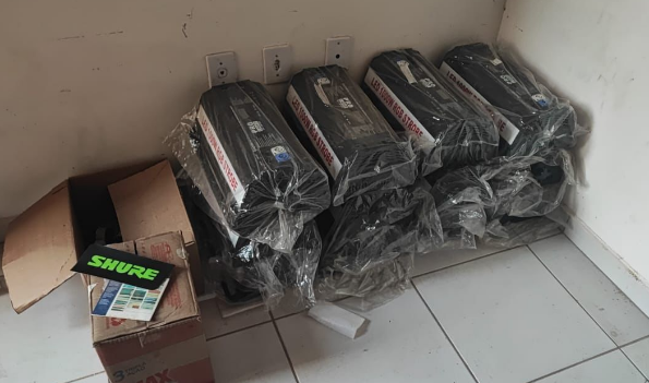 Ponta Porã: PF combate descaminho de equipamentos eletrônicos para grandes eventos Ponta Porã: PF combate descaminho de equipamentos eletrônicos para grandes eventos