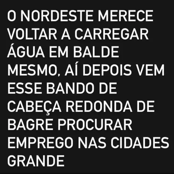 Promotor denuncia racismo contra nordestinos por eleição Promotor denuncia racismo contra nordestinos por eleição