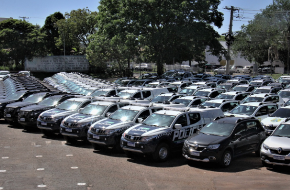 Governo entrega 325 novas viaturas para as polícias de MS Governo entrega 325 novas viaturas para as polícias de MS
