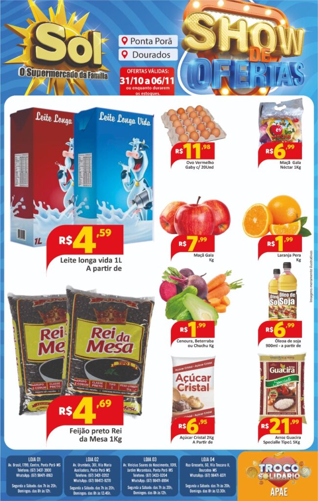 Supermercado Sol e o show de ofertas pra você