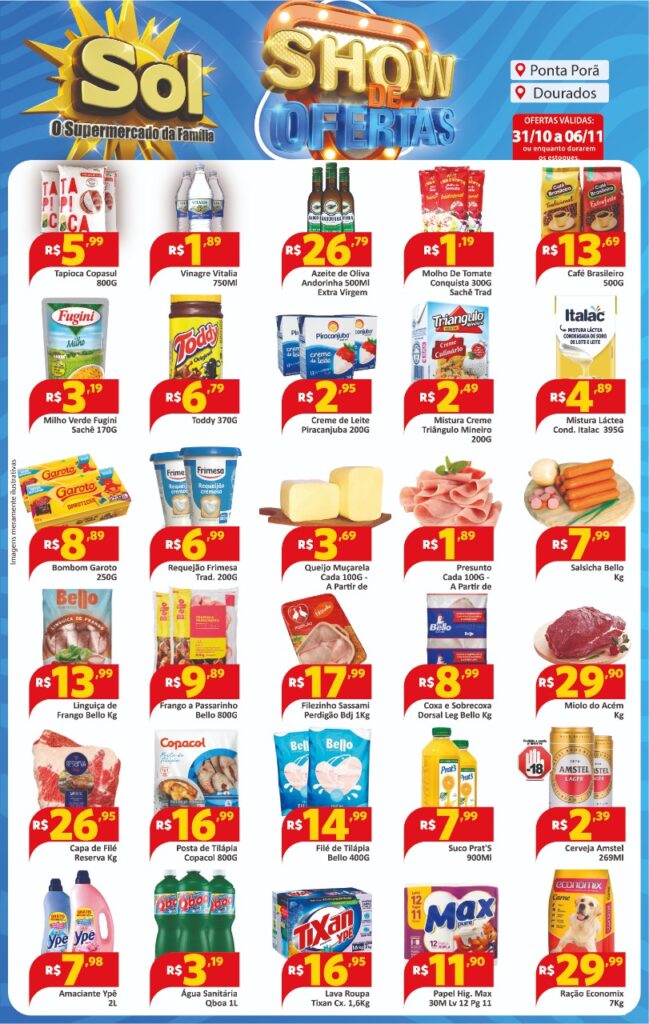 Supermercado Sol e o show de ofertas pra você