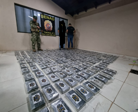 Pedro Juan Caballero: SENAD apreendeu 273 quilos de cocaína Pedro Juan Caballero: SENAD apreendeu 273 quilos de cocaína
