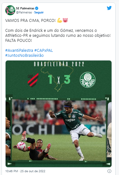 Palmeiras supera Athletico-PR e coloca uma mão na taça do Brasileiro Palmeiras supera Athletico-PR e coloca uma mão na taça do Brasileiro