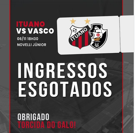 Rival vascaíno, Ituano quer coroar arrancada com 1º acesso à Série A Rival vascaíno, Ituano quer coroar arrancada com 1º acesso à Série A