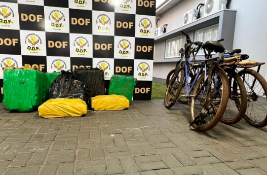 DOF destrói acampamento do tráfico e apreende mais de 320 quilos de drogas