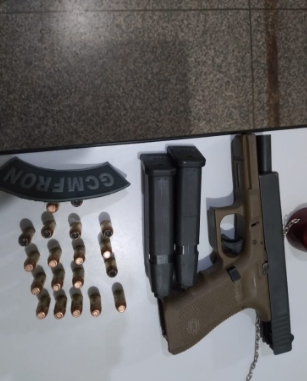 Ponta Porã: GCMFRon atende violência doméstica e apreende pistola Glock 22 Gen Áustria .40 Ponta Porã: GCMFRon atende violência doméstica e apreende pistola Glock 22 Gen Áustria .40