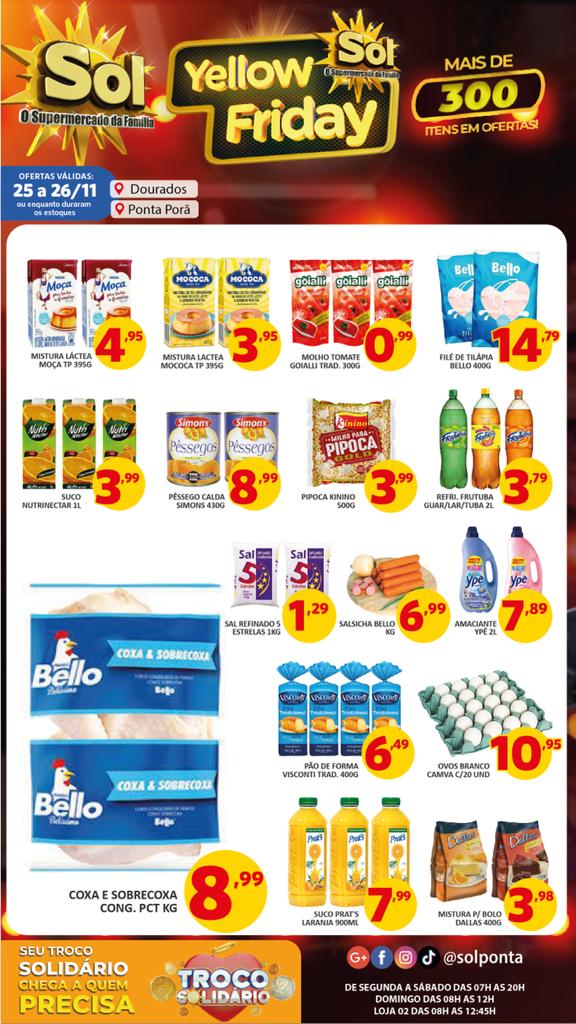 Promoções: Começa nesta sexta-feira no Sol o yellow Friday