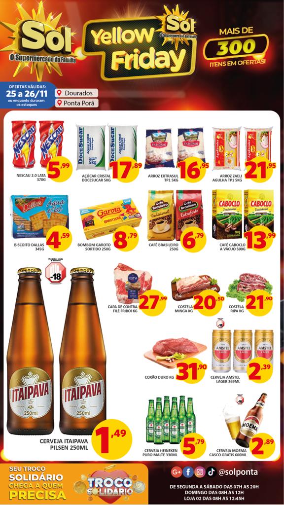 Promoções: Começa nesta sexta-feira no Sol o yellow Friday