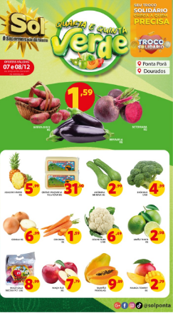 Supermercado Sol e as ofertas da quarta e quinta verde Supermercado Sol e as ofertas da quarta e quinta verde
