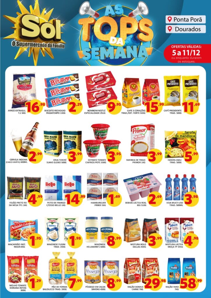 Supermercado Sol e as ofertas tops da semana Supermercado Sol e as ofertas tops da semana