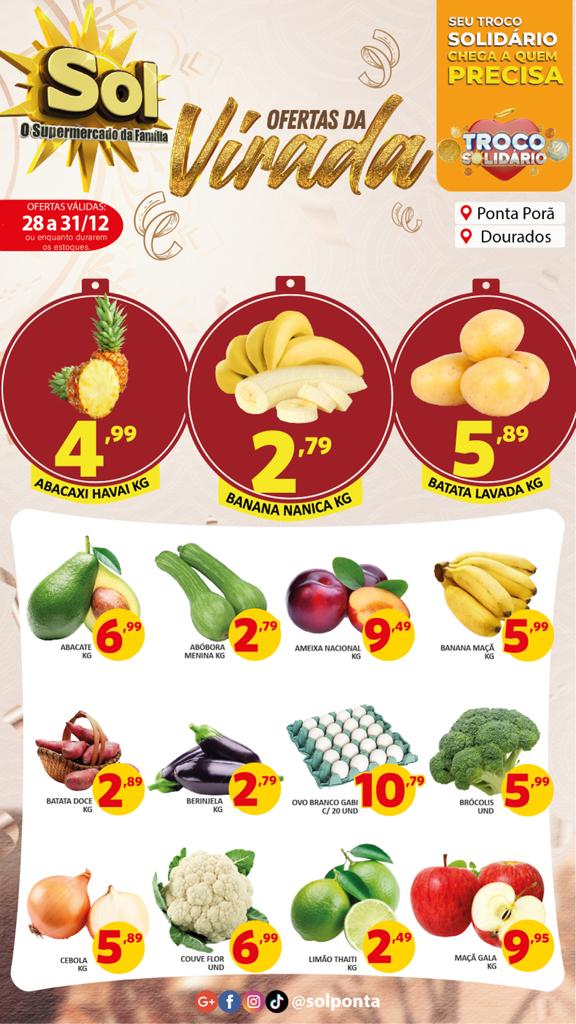 Supermercado Sol e as ofertas da virada Supermercado Sol e as ofertas da virada