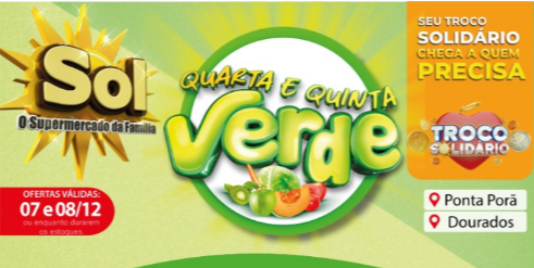 Supermercado Sol e as ofertas da quarta e quinta verde Supermercado Sol e as ofertas da quarta e quinta verde