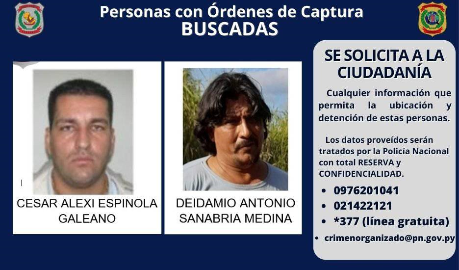 Buscan a dos hombres por el robo de una avioneta en Caaguazú Buscan a dos hombres por el robo de una avioneta en Caaguazú