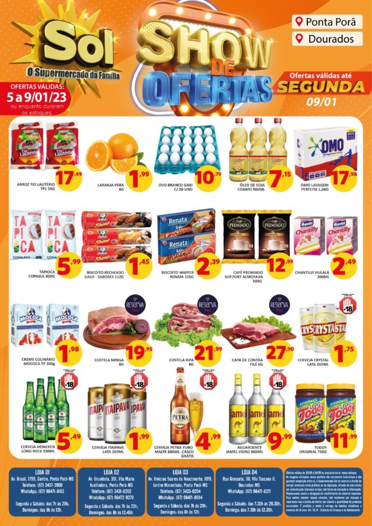 Supermercado Sol apresenta um show de ofertas para seus clientes Supermercado Sol apresenta um show de ofertas para seus clientes