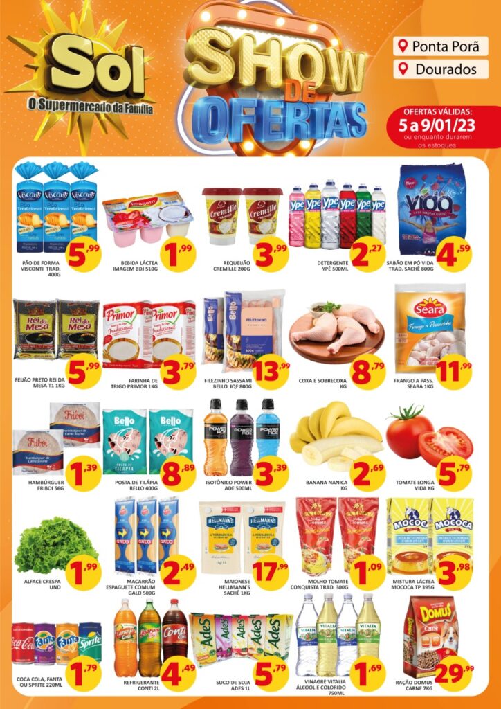 Supermercado Sol apresenta um show de ofertas para seus clientes Supermercado Sol apresenta um show de ofertas para seus clientes