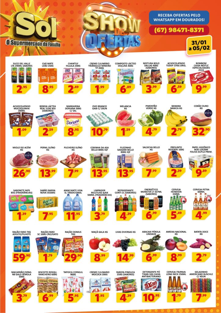 Supermercado Sol e o show de ofertas para você