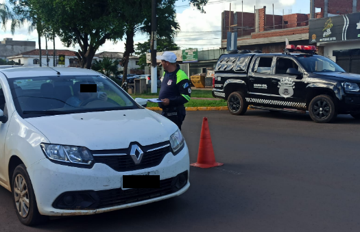 Ponta Porã: GCMFRON e AGETRAN realizam blitz em diferentes pontos da cidade