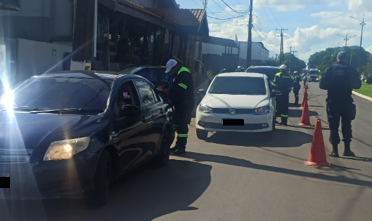 Ponta Porã: GCMFRON e AGETRAN realizam blitz em diferentes pontos da cidade