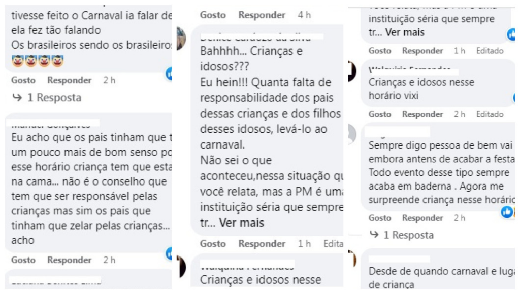 Jardinense reclama de ação da PM no Carnaval: 'jogando spray de pimenta' Jardinense reclama de ação da PM no Carnaval: 'jogando spray de pimenta'
