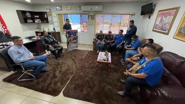 Ex combatientes pedrojuaninos del 89 recibidos por el intendente Ronald Acevedo