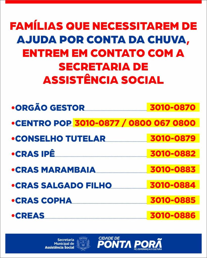 Prefeitura de Ponta Porã informa: `recuperação da cidade já começou` Prefeitura de Ponta Porã informa: `recuperação da cidade já começou`