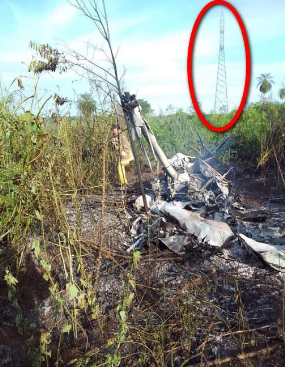 Helicóptero cai e mata duas pessoas no Paraguai Helicóptero cai e mata duas pessoas no Paraguai