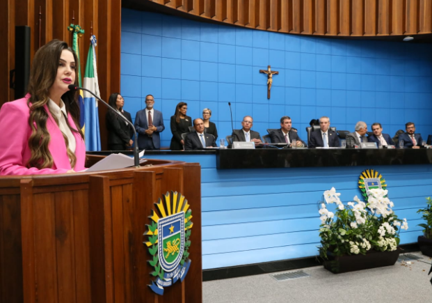 Em discurso, Mara Caseiro defende a independência entre os poderes e união contra a violência Em discurso, Mara Caseiro defende a independência entre os poderes e união contra a violência
