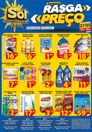 Supermercado Sol e as ofertas da semana rasga preço Supermercado Sol e as ofertas da semana rasga preço