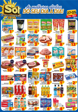 Supermercado Sol e as ofertas da semana rasga preço Supermercado Sol e as ofertas da semana rasga preço
