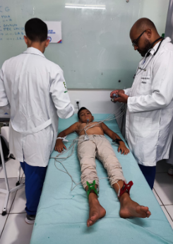 Atletas de escola de futebol do Chiriguelo passam por avaliação no Ambulatório Central da UCP Atletas de escola de futebol do Chiriguelo passam por avaliação no Ambulatório Central da UCP
