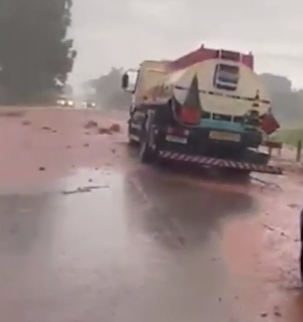 Chuva de 100 milímetros alaga duas rodovias no sul de MS