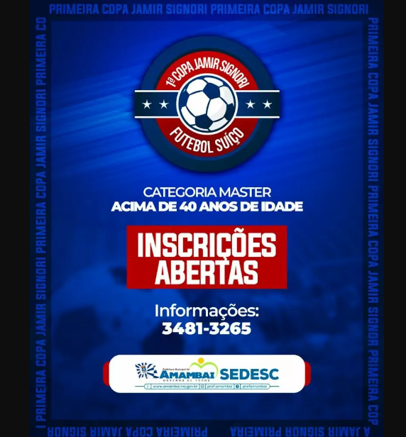 <strong>1ª Copa Jamir Signori está com inscrições abertas em Amambai</strong> <strong>1ª Copa Jamir Signori está com inscrições abertas em Amambai</strong>