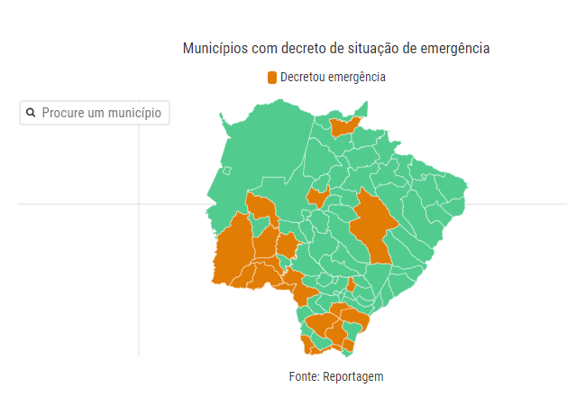 União reconhece emergência em Ponta Porã; outras 20 cidades de MS têm decretos
