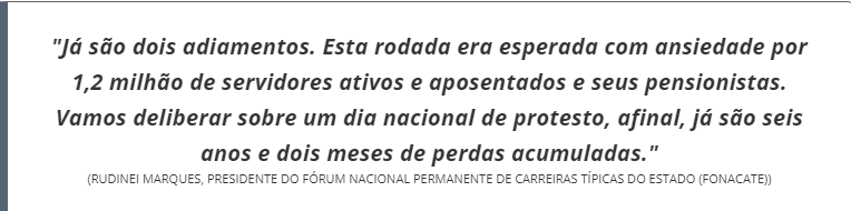 Governo cancela reunião sobre reajuste e irrita servidores, que prometem protesto Governo cancela reunião sobre reajuste e irrita servidores, que prometem protesto