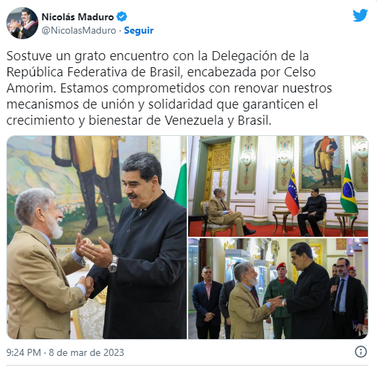 Lula envia Amorim para viagem 'secreta' à Venezuela; assessor se reuniu com ditador Maduro Lula envia Amorim para viagem 'secreta' à Venezuela; assessor se reuniu com ditador Maduro