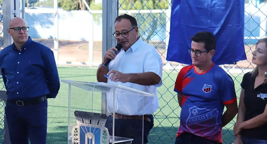 Governo do MS e Prefeitura de Amambai inauguram duas arenas esportivas Governo do MS e Prefeitura de Amambai inauguram duas arenas esportivas