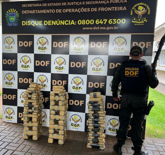 Dupla que levava droga para Bahia é presa pelo DOF