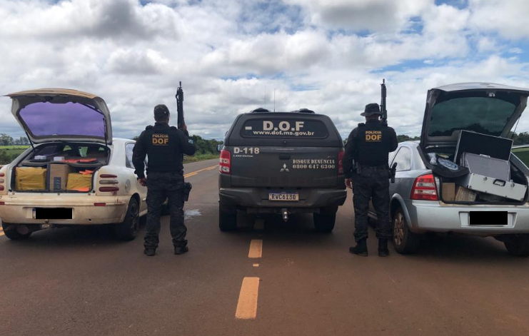 DOF apreende mais de milhão de reais em materiais de descaminho que seriam entregues em Dourados DOF apreende mais de milhão de reais em materiais de descaminho que seriam entregues em Dourados
