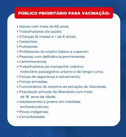 Vacinação contra Influenza em Amambai acontece até 31 de maio Vacinação contra Influenza em Amambai acontece até 31 de maio